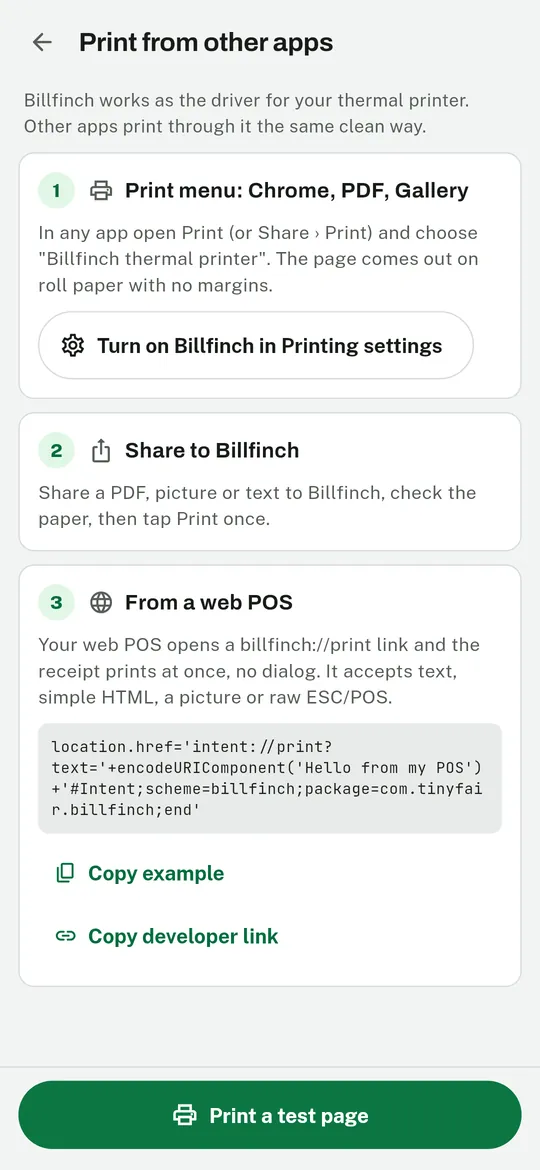 Print from any app