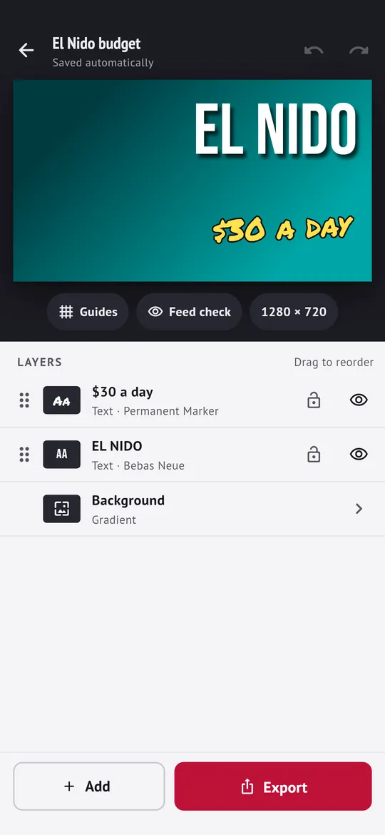 Edit layer by layer