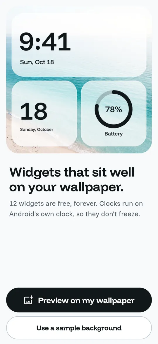 Frostdial screen: Your style, your transparency