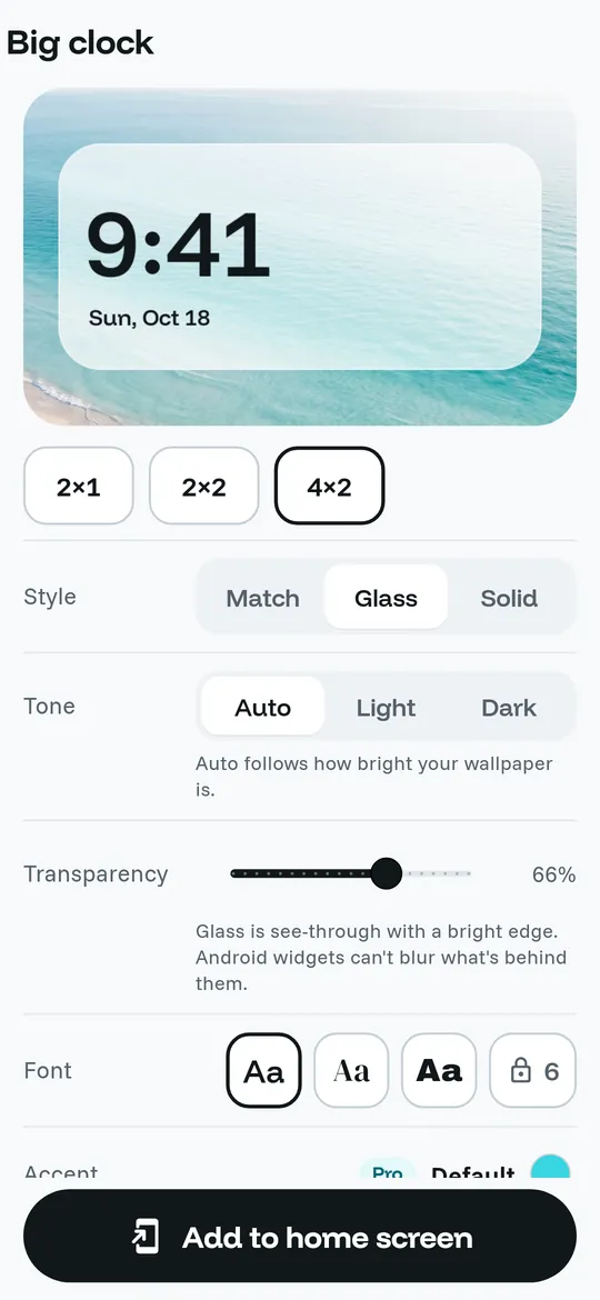 Your style, your transparency