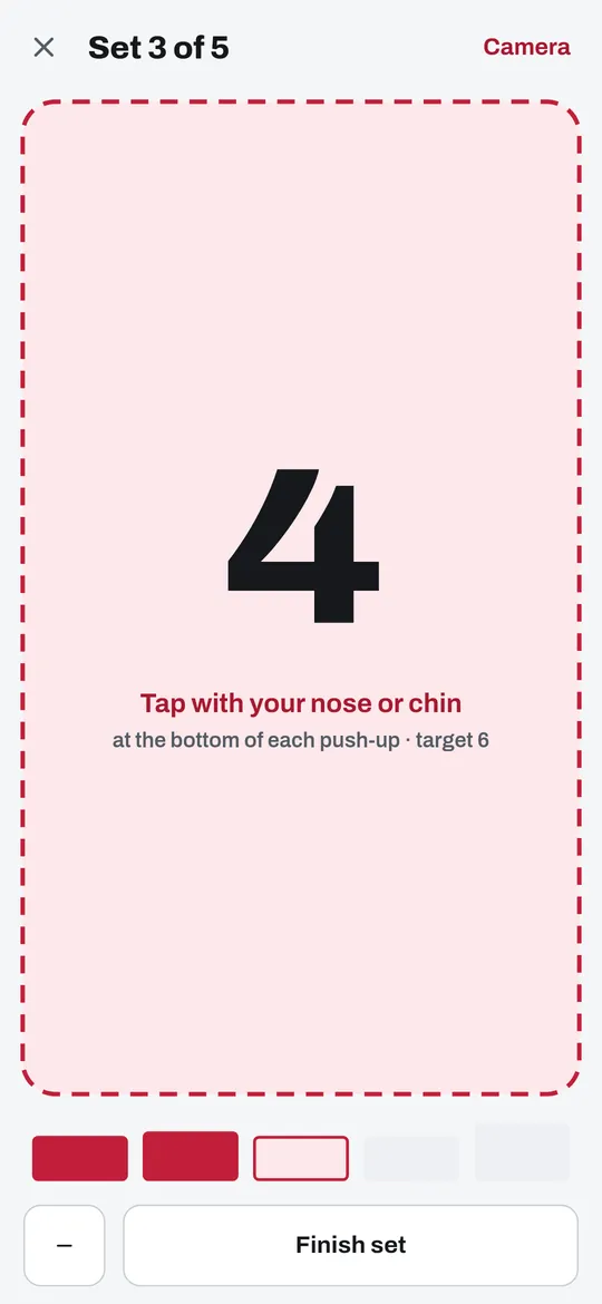 Or tap with your nose