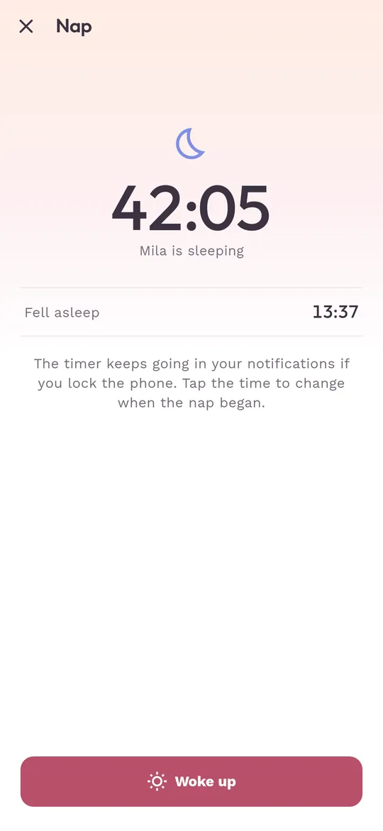 Sleep and diapers in seconds